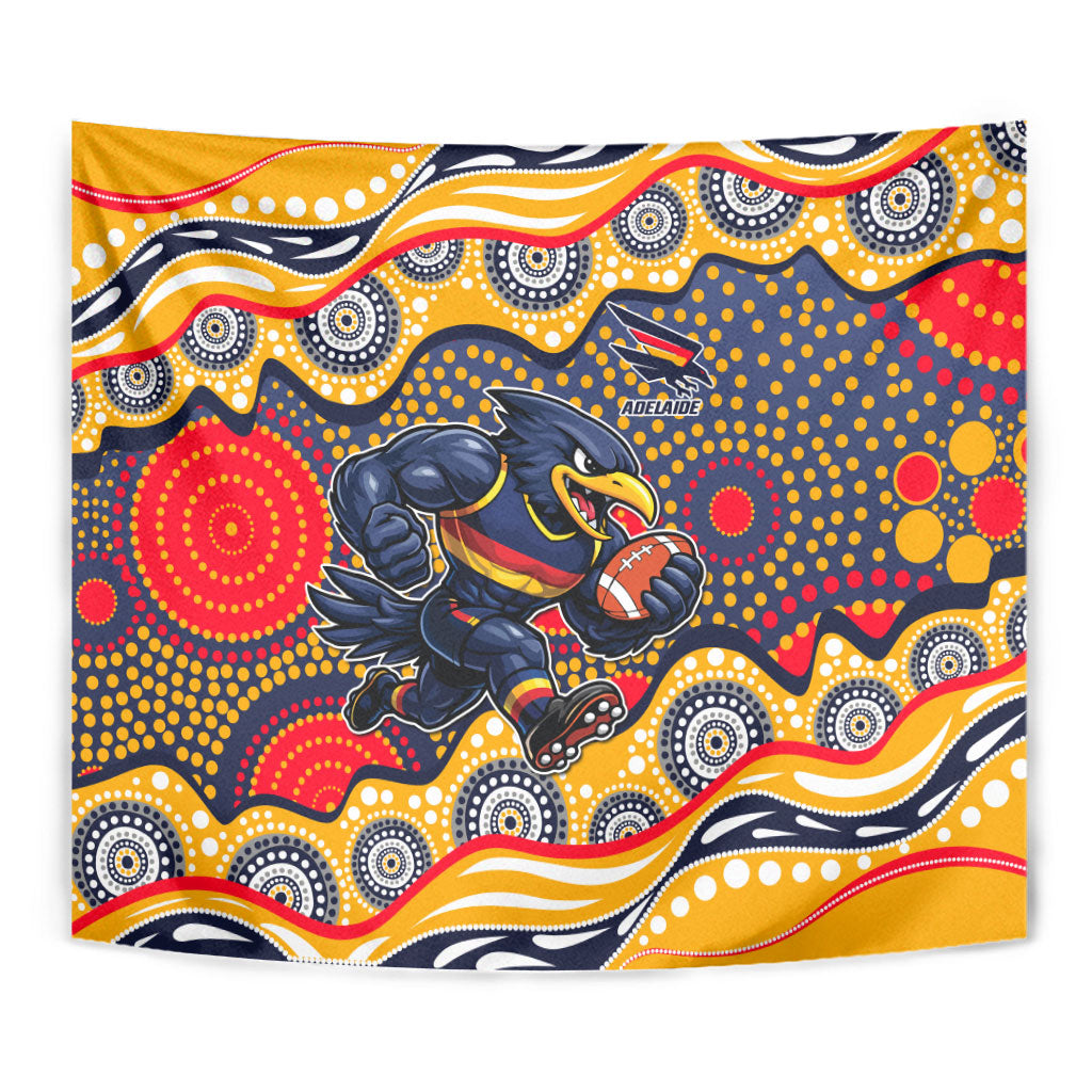 Adelaide Crows Tapestry Aboriginal Dot Pattern - Football Mascot Heritage Pride