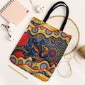 Adelaide Crows Tote Bag Aboriginal Dot Pattern - Football Mascot Heritage Pride