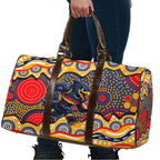 Adelaide Crows Travel Bag Aboriginal Dot Pattern - Football Mascot Heritage Pride