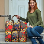 Adelaide Crows Travel Bag Aboriginal Dot Pattern - Football Mascot Heritage Pride