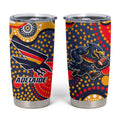 Adelaide Crows Tumbler Cup Aboriginal Dot Pattern - Football Mascot Heritage Pride