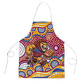 Brisbane Lions Apron Aboriginal Dot Pattern - Football Mascot Heritage Pride
