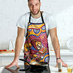 Brisbane Lions Apron Aboriginal Dot Pattern - Football Mascot Heritage Pride