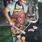 Brisbane Lions Apron Aboriginal Dot Pattern - Football Mascot Heritage Pride