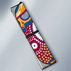 Brisbane Lions Auto Sun Shade Aboriginal Dot Pattern - Football Mascot Heritage Pride