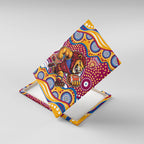 Brisbane Lions Canvas Wall Art Aboriginal Dot Pattern - Football Mascot Heritage Pride