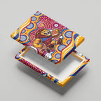 Brisbane Lions Canvas Wall Art Aboriginal Dot Pattern - Football Mascot Heritage Pride