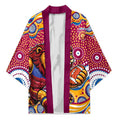 Brisbane Lions Kimono Aboriginal Dot Pattern - Football Mascot Heritage Pride