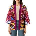 Brisbane Lions Kimono Aboriginal Dot Pattern - Football Mascot Heritage Pride