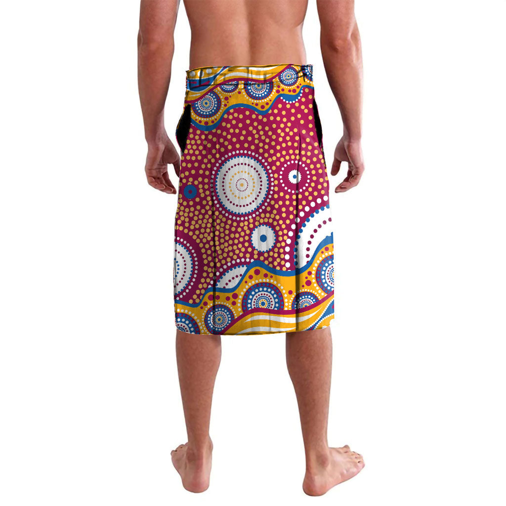 Brisbane Lions Lavalava Aboriginal Dot Pattern - Football Mascot Heritage Pride