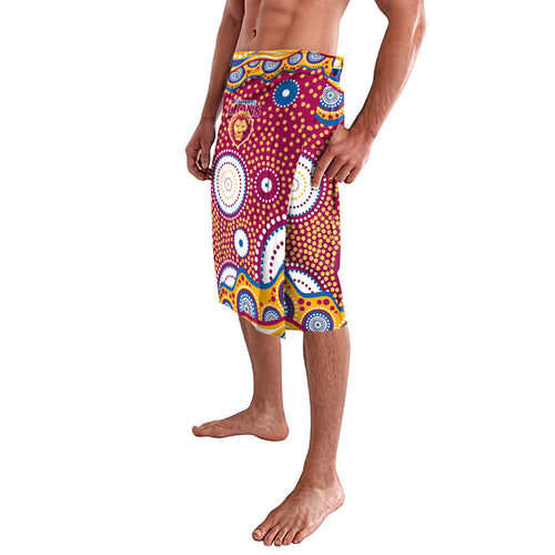 Brisbane Lions Lavalava Aboriginal Dot Pattern - Football Mascot Heritage Pride