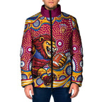 Brisbane Lions Padded Jacket Aboriginal Dot Pattern - Football Mascot Heritage Pride