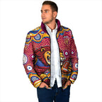 Brisbane Lions Padded Jacket Aboriginal Dot Pattern - Football Mascot Heritage Pride