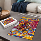 Brisbane Lions Puzzle Aboriginal Dot Pattern - Football Mascot Heritage Pride
