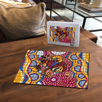 Brisbane Lions Puzzle Aboriginal Dot Pattern - Football Mascot Heritage Pride