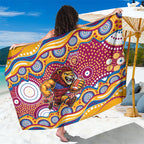 Brisbane Lions Sarong Aboriginal Dot Pattern - Football Mascot Heritage Pride