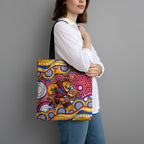 Brisbane Lions Tote Bag Aboriginal Dot Pattern - Football Mascot Heritage Pride