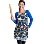 Carlton Blues Apron Aboriginal Dot Pattern - Football Mascot Heritage Pride