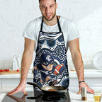 Carlton Blues Apron Aboriginal Dot Pattern - Football Mascot Heritage Pride