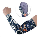 Carlton Blues Arm Sleeves Aboriginal Dot Pattern - Football Mascot Heritage Pride