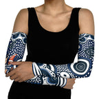 Carlton Blues Arm Sleeves Aboriginal Dot Pattern - Football Mascot Heritage Pride