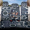 Carlton Blues Back Car Seat Cover Aboriginal Dot Pattern - Football Mascot Heritage Pride