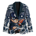 Carlton Blues Blazer Aboriginal Dot Pattern - Football Mascot Heritage Pride