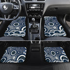 Carlton Blues Car Mats Aboriginal Dot Pattern - Football Mascot Heritage Pride