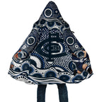 Carlton Blues Cloak Aboriginal Dot Pattern - Football Mascot Heritage Pride