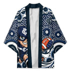 Carlton Blues Kimono Aboriginal Dot Pattern - Football Mascot Heritage Pride