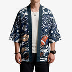Carlton Blues Kimono Aboriginal Dot Pattern - Football Mascot Heritage Pride