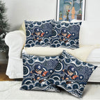 Carlton Blues Pillow Cover Aboriginal Dot Pattern - Football Mascot Heritage Pride