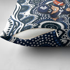 Carlton Blues Pillow Cover Aboriginal Dot Pattern - Football Mascot Heritage Pride