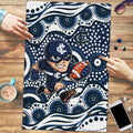 Carlton Blues Puzzle Aboriginal Dot Pattern - Football Mascot Heritage Pride