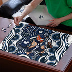Carlton Blues Puzzle Aboriginal Dot Pattern - Football Mascot Heritage Pride