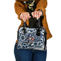 Carlton Blues Shoulder Handbag Aboriginal Dot Pattern - Football Mascot Heritage Pride