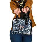 Carlton Blues Shoulder Handbag Aboriginal Dot Pattern - Football Mascot Heritage Pride