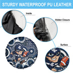 Carlton Blues Spare Tire Cover Aboriginal Dot Pattern - Football Mascot Heritage Pride