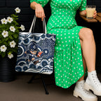 Carlton Blues Tote Bag Aboriginal Dot Pattern - Football Mascot Heritage Pride