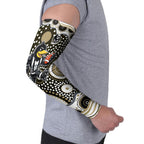 Collingwood Magpies Arm Sleeves Aboriginal Dot Pattern - Football Mascot Heritage Pride