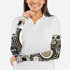 Collingwood Magpies Arm Sleeves Aboriginal Dot Pattern - Football Mascot Heritage Pride