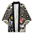 Collingwood Magpies Kimono Aboriginal Dot Pattern - Football Mascot Heritage Pride