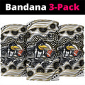 Collingwood Magpies Neck Gaiter Aboriginal Dot Pattern - Football Mascot Heritage Pride