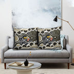 Collingwood Magpies Pillow Cover Aboriginal Dot Pattern - Football Mascot Heritage Pride