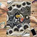 Collingwood Magpies Puzzle Aboriginal Dot Pattern - Football Mascot Heritage Pride