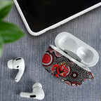 Essendon Bombers AirPods Case Aboriginal Dot Pattern - Football Mascot Heritage Pride