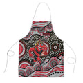 Essendon Bombers Apron Aboriginal Dot Pattern - Football Mascot Heritage Pride