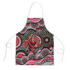 Essendon Bombers Apron Aboriginal Dot Pattern - Football Mascot Heritage Pride