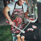 Essendon Bombers Apron Aboriginal Dot Pattern - Football Mascot Heritage Pride