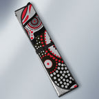 Essendon Bombers Auto Sun Shade Aboriginal Dot Pattern - Football Mascot Heritage Pride